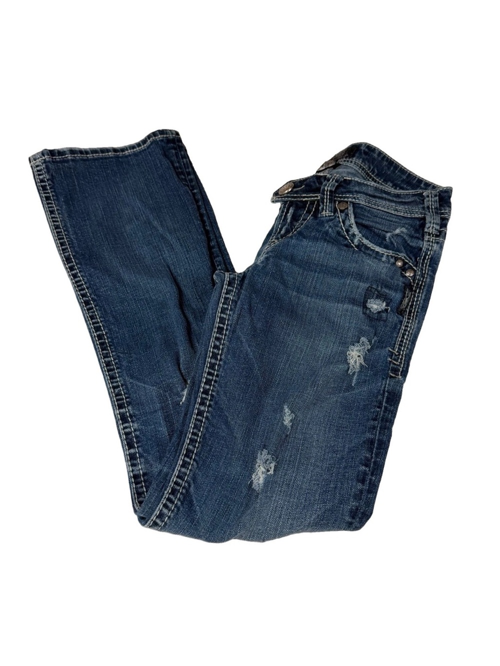 Silver Jeans Women’s Size W25/L31 Tuesday Bootcut Jeans Dark Wash Blue #4261